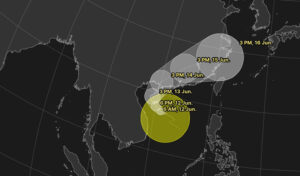 台風ウティップはカンボジアに散発的な降雨をもたらすだろう