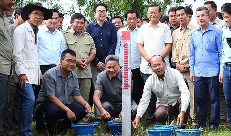 フナンテチョ運河建設でカンダル・タケオ州の境界を完了に