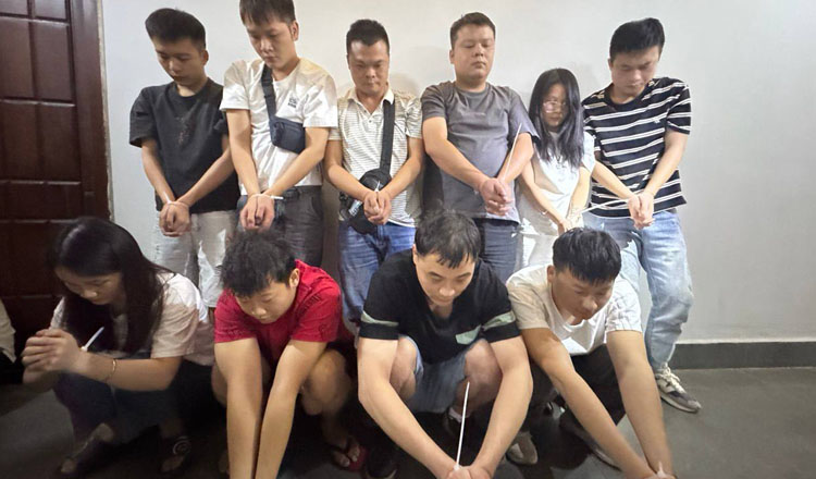 プノンペン　オンライン詐欺拠点の捜査で145人（大半は中国人）を逮捕
