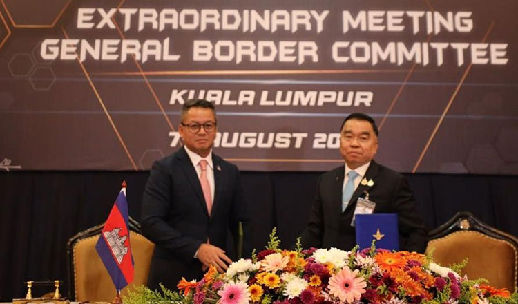 カンボジアとタイ、停戦時の軍の配置点を維持することで合意