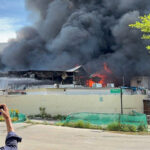 プノンペンの大規模火災で3人負傷