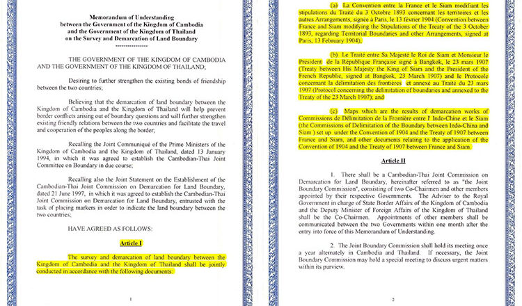 タイが国境覚書の国民投票を検討中、カンボジアは反対するが…