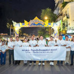 プノンペン・ウォークストリートで喫煙禁止の啓発キャンペーン