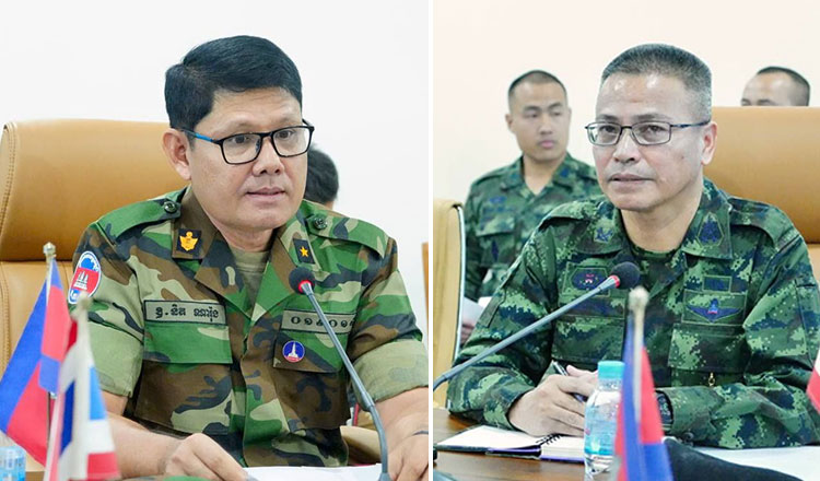 国軍は、タイ軍との信頼関係を強化し停戦維持のため国境協議を開催