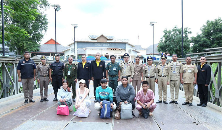 パイリン州 不法に国境を越えたタイ人5人を国外追放