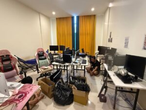 プノンペンでの詐欺拠点を取り締まる捜査中にベトナム人2人を逮捕