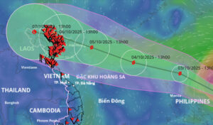 台風マトモの影響でカンボジアの週末は雨の予報