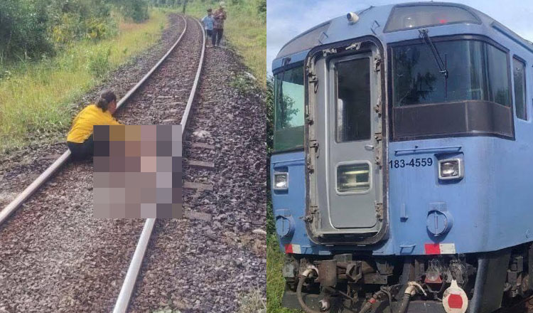 プレア・シアヌーク州で男性が列車に轢かれて死亡、死亡者は精神疾患者