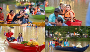 シェムリアップの水祭り　内外観光客でにぎあう