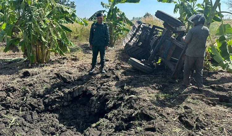 バッタンバン州で地雷爆発、農民が重傷