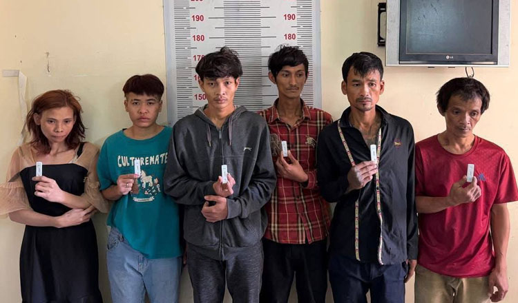 プノンペン　麻薬常習犯８人を逮捕　麻薬・窃盗常習者は計30人