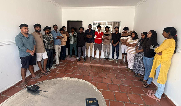 プノンペンやバンタンバン　詐欺拠点捜索で外国人75人を拘束