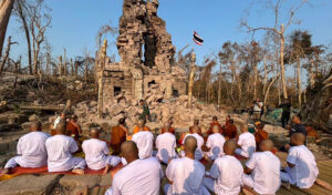 国境沿いの紛争地、　タ・クラベイとタ・モアンをめぐるタイの領有権主張に反発