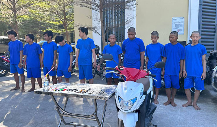 プノンペンの悪名高い「PTギャング」の犯罪者10人を逮捕、起訴