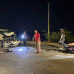 プノンペンで追い越し運転事故、2人が重傷