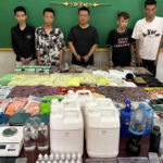 摘発で大量（44㌔）の麻薬を押収　ベトナム４人、中国人1人を逮捕