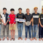 プノンペンで車への集団暴行事件で9人が逮捕