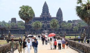 アンコール遺跡公園、今年4か月間で約32万人の外国人観光客、前年比３割減