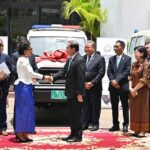 保健省　アジア開発銀行（ADB）の資金援助で救急車10台を受領