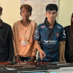 カンダル州で4人が逮捕され、麻薬と銃器が押収された。