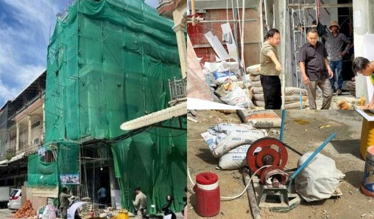 プノンペン　建設作業員が機械の下敷きで死亡