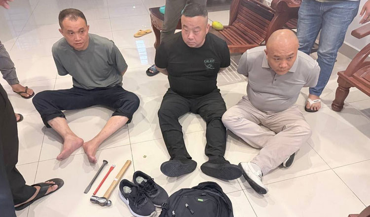 プノンペン　中国人3人組の強盗犯が逮捕される