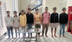 プノンペン 4件の暴力事件で、少年ギャングの容疑者8人が逮捕