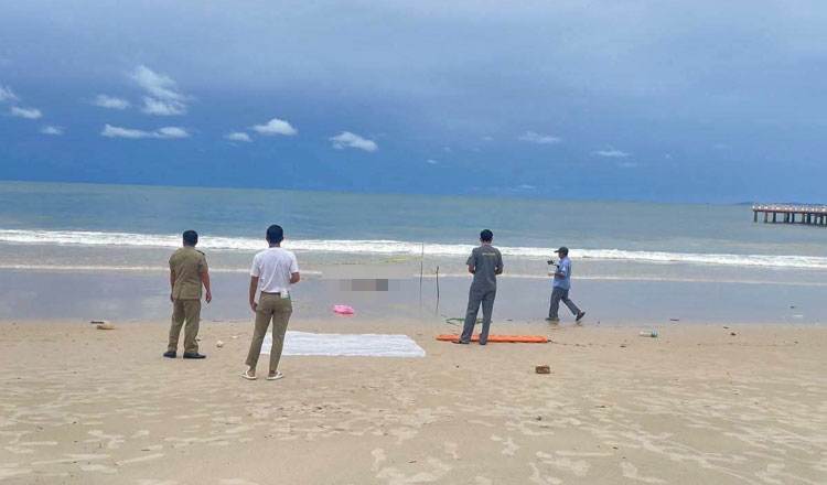 シアヌークビル海岸で中国人？男性の遺体発見
