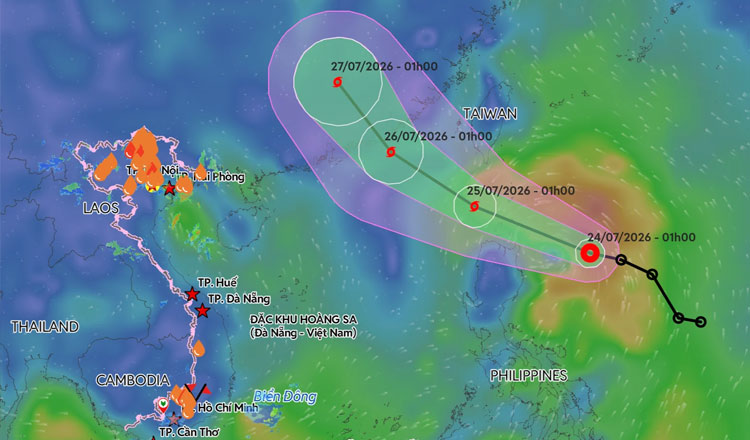 台風12号「ノウル」がカンボジアに雨を 干天の慈雨か