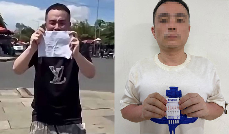 プノンペンで騒動を起こした覚醒剤使用の中国人が国外追放処分
