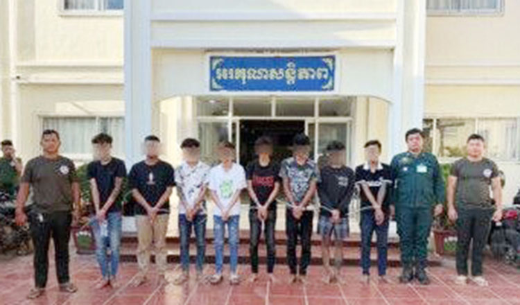 ポイペト 武装強盗事件で、警察がギャングメンバー9人を逮捕